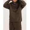 imageYeokou Mens Tracksuits 2 Piece Sweatsuits Pullover Hoodie Athletic Sweatpants Joggers SetsCoffeebrown