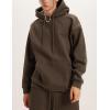 imageYeokou Mens Tracksuits 2 Piece Sweatsuits Pullover Hoodie Athletic Sweatpants Joggers SetsCoffeebrown