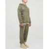 imageYeokou Mens Tracksuits 2 Piece Sweatsuits Pullover Hoodie Athletic Sweatpants Joggers SetsMilitarygreen