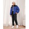 imageYeokou Unisex Boys Girls Kids Sherpa Lined Athletic Jogger Fleece SweatpantsBlack