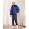imageYeokou Unisex Boys Girls Kids Sherpa Lined Athletic Jogger Fleece SweatpantsDarkgrey