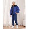 imageYeokou Unisex Boys Girls Kids Sherpa Lined Athletic Jogger Fleece SweatpantsNavy