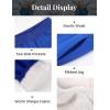 imageYeokou Unisex Boys Girls Kids Sherpa Lined Athletic Jogger Fleece SweatpantsNavy