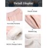 imageYeokou Unisex Boys Girls Kids Sherpa Lined Athletic Jogger Fleece SweatpantsPink