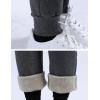 imageYeokou Warm Sweatpants Womens Fleece Sherpa Lined Winter Active Running Jogger PantsDark Grey