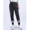 imageYeokou Warm Sweatpants Womens Fleece Sherpa Lined Winter Active Running Jogger PantsDark Grey