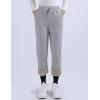 imageYeokou Warm Sweatpants Womens Fleece Sherpa Lined Winter Active Running Jogger PantsLight Grey