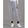 imageYeokou Warm Sweatpants Womens Fleece Sherpa Lined Winter Active Running Jogger PantsLight Grey