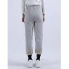 imageYeokou Warm Sweatpants Womens Fleece Sherpa Lined Winter Active Running Jogger PantsLight Grey