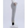 imageYeokou Warm Sweatpants Womens Fleece Sherpa Lined Winter Active Running Jogger PantsLight Grey