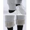 imageYeokou Warm Sweatpants Womens Fleece Sherpa Lined Winter Active Running Jogger PantsLight Grey