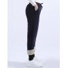 imageYeokou Warm Sweatpants Womens Fleece Sherpa Lined Winter Active Running Jogger PantsNavy Blue