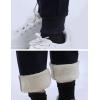 imageYeokou Warm Sweatpants Womens Fleece Sherpa Lined Winter Active Running Jogger PantsNavy Blue