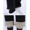 imageYeokou Warm Sweatpants Womens Fleece Sherpa Lined Winter Active Running Jogger PantsStyle 12blackstraight Leg