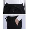 imageYeokou Warm Sweatpants Womens Fleece Sherpa Lined Winter Active Running Jogger PantsStyle 12blackstraight Leg