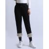imageYeokou Warm Sweatpants Womens Fleece Sherpa Lined Winter Active Running Jogger PantsStyle 12blackstraight Leg