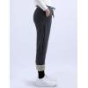 imageYeokou Warm Sweatpants Womens Fleece Sherpa Lined Winter Active Running Jogger PantsStyle 12dark Greystraight Leg