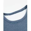 imageYeokou Women Warm Sherpa Lined Fleece Crewneck Sport Sweatshirt Pullover LoungewearBlue