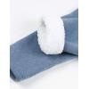 imageYeokou Women Warm Sherpa Lined Fleece Crewneck Sport Sweatshirt Pullover LoungewearBlue