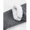 imageYeokou Women Warm Sherpa Lined Fleece Crewneck Sport Sweatshirt Pullover LoungewearGrey