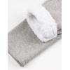 imageYeokou Women Warm Sherpa Lined Fleece Crewneck Sport Sweatshirt Pullover LoungewearLightgrey