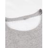 imageYeokou Women Warm Sherpa Lined Fleece Crewneck Sport Sweatshirt Pullover LoungewearLightgrey