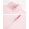imageYeokou Womens Active Zip Up Running Workout Cropped Bbl Athletic Jacket with Thumb HolesPink