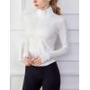imageYeokou Womens Active Zip Up Running Workout Cropped Bbl Athletic Jacket with Thumb HolesWhite