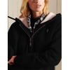 imageYeokou Womens Casual Full Zip Up Sherpa Lined Hoodie Sweatshirt Jacket CoatBlack