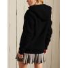 imageYeokou Womens Casual Full Zip Up Sherpa Lined Hoodie Sweatshirt Jacket CoatBlack