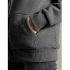 imageYeokou Womens Casual Full Zip Up Sherpa Lined Hoodie Sweatshirt Jacket CoatDarkgrey