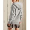 imageYeokou Womens Casual Full Zip Up Sherpa Lined Hoodie Sweatshirt Jacket CoatLightgrey