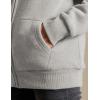 imageYeokou Womens Casual Full Zip Up Sherpa Lined Hoodie Sweatshirt Jacket CoatLightgrey