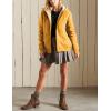 imageYeokou Womens Casual Full Zip Up Sherpa Lined Hoodie Sweatshirt Jacket CoatYellow