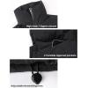 imageYeokou Womens Cropped Puffer Vest Zip Up Stand Collar Sleeveless Outerwear with PocketsBlack