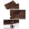 imageYeokou Womens Cropped Puffer Vest Zip Up Stand Collar Sleeveless Outerwear with PocketsBrown