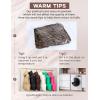 imageYeokou Womens Cropped Puffer Vest Zip Up Stand Collar Sleeveless Outerwear with PocketsBrown