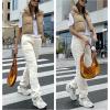 imageYeokou Womens Cropped Puffer Vest Zip Up Stand Collar Sleeveless Outerwear with PocketsKhaki
