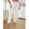 imageYeokou Womens Fleece Pajama Pants Fuzzy Lounge Bottoms Warm Fluffy Sleepwear with PocketsBeige