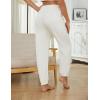 imageYeokou Womens Fleece Pajama Pants Fuzzy Lounge Bottoms Warm Fluffy Sleepwear with PocketsBeige