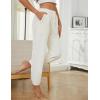 imageYeokou Womens Fleece Pajama Pants Fuzzy Lounge Bottoms Warm Fluffy Sleepwear with PocketsBeige