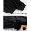 imageYeokou Womens Fleece Pajama Pants Fuzzy Lounge Bottoms Warm Fluffy Sleepwear with PocketsBlack