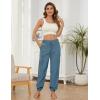 imageYeokou Womens Fleece Pajama Pants Fuzzy Lounge Bottoms Warm Fluffy Sleepwear with PocketsBlue