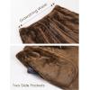 imageYeokou Womens Fleece Pajama Pants Fuzzy Lounge Bottoms Warm Fluffy Sleepwear with PocketsBrown