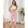 imageYeokou Womens Fleece Pajama Pants Fuzzy Lounge Bottoms Warm Fluffy Sleepwear with PocketsPink