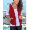 imageYeokou Womens Slim Sleeveless Quilted Removable Hooded Winter Puffer Vest Coat1 Red