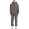 imageYeokou Mens Tracksuits 2 Piece Sweatsuits Pullover Hoodie Athletic Sweatpants Joggers SetsDarkgrey
