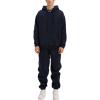 imageYeokou Mens Tracksuits 2 Piece Sweatsuits Pullover Hoodie Athletic Sweatpants Joggers SetsNavy