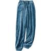 imageYeokou Womens Fleece Pajama Pants Fuzzy Lounge Bottoms Warm Fluffy Sleepwear with PocketsBlue