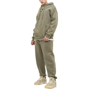 imageYeokou Mens Tracksuits 2 Piece Sweatsuits Pullover Hoodie Athletic Sweatpants Joggers SetsMilitarygreen